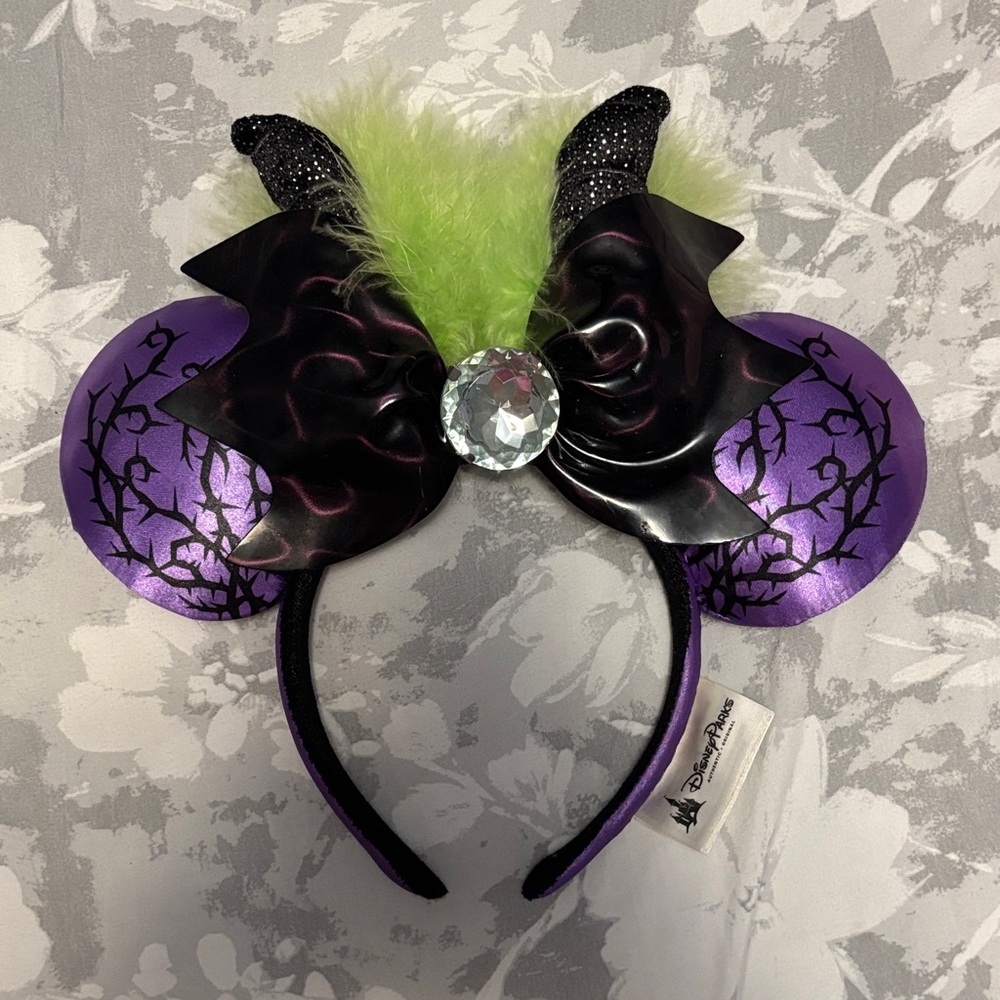 Official DisneyParks Maleficent Mickey Ear Headband